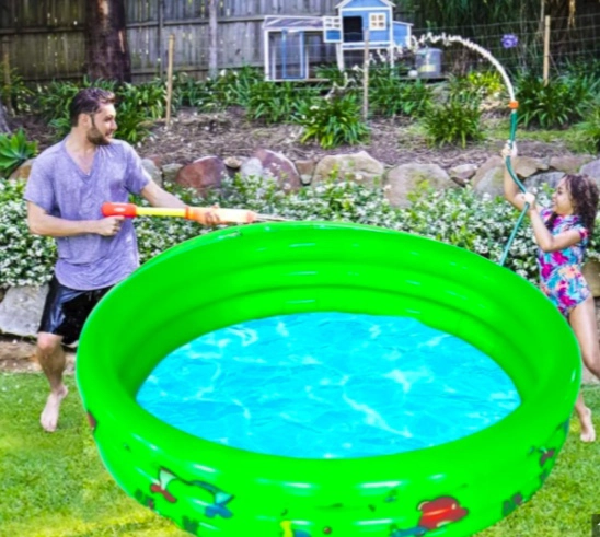 PISCINA INFLABLE PLASTICO 3 ANILLOS 140 X 40 CM - 3
