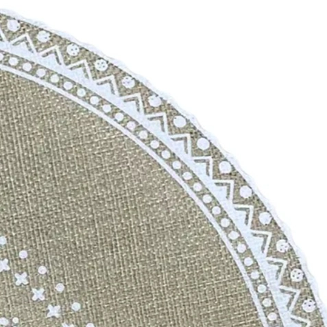 SET DE 6 INDIVIDUALES REDONDOS BEIGE - 2