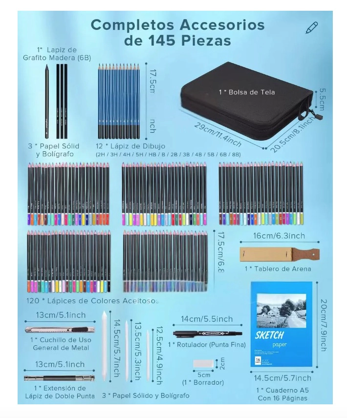 KIT DE LAPICES DE DIBUJO - 2