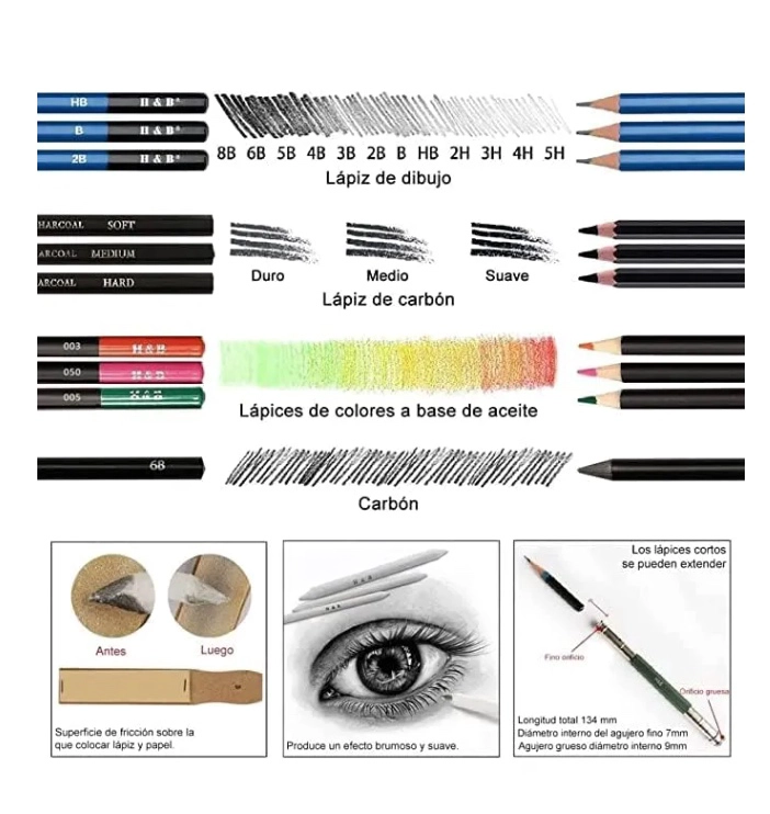 KIT DE LAPICES DE DIBUJO - 3
