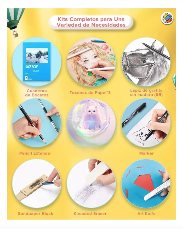 KIT DE LAPICES DE DIBUJO - 7