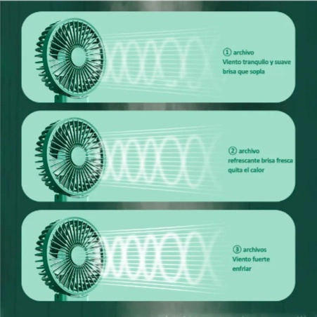 MINI VENTILADOR MANO PORTATIL RECARGABLE - 2