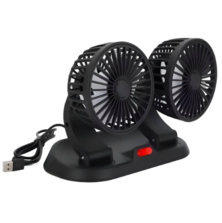 VENTILADOR ESCRITORIO USB DOBLE CABEZAL - 1