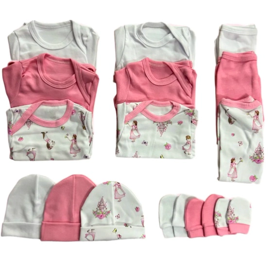 PACK AJUAR BEBE  100% ALGODON (0-3 MESES) - 1