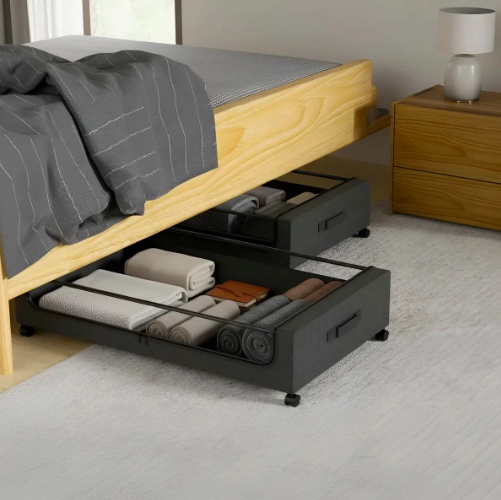 ALMACENAMIENTO DEBAJO DE LA CAMA CON RUEDAS - 1