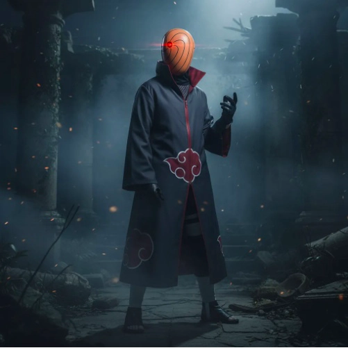 MASCARA DE TOBI AKATSUKI OBITO UCHIHA - 4