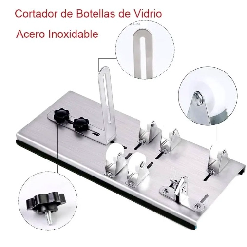 CORTADOR DE BOTELLAS DE VIDRIO + KIT ACCESORIOS - 2
