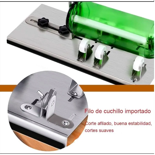 CORTADOR DE BOTELLAS DE VIDRIO + KIT ACCESORIOS - 3