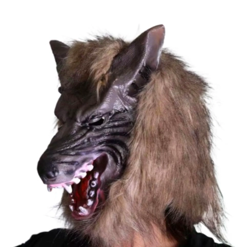 MASCARA DE CABEZA DE LOBO - 3