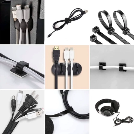 KIT ORGANIZADOR DE GESTION DE CABLES DE 204 PIEZAS - 2