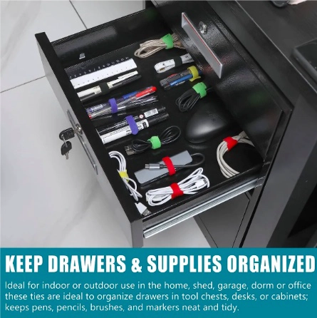 KIT ORGANIZADOR DE GESTION DE CABLES DE 204 PIEZAS - 3