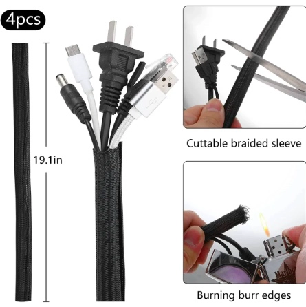 KIT ORGANIZADOR DE GESTION DE CABLES DE 204 PIEZAS - 4