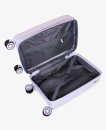 MALETA CABINA CON RUEDAS EXTRAIBLES LILA - 3