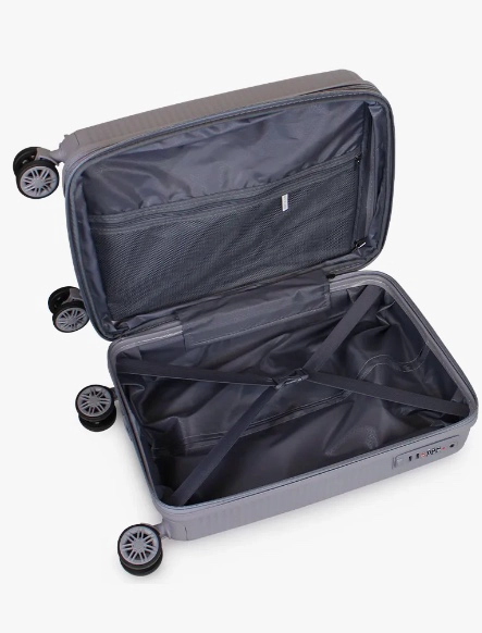 MALETA CABINA CON RUEDAS EXTRAIBLES GRIS - 3