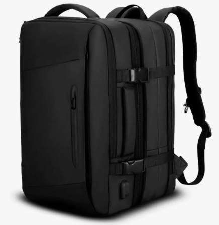 MOCHILA IMPERMEABLE ANTIRROBO EXPANSIBLE 35L USB - 1
