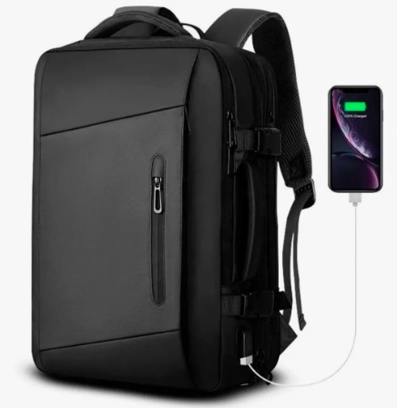 MOCHILA IMPERMEABLE ANTIRROBO EXPANSIBLE 35L USB - 4