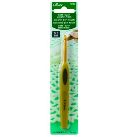 CROCHET ERGONOMICO SOFT TOUCH VERDE - 1