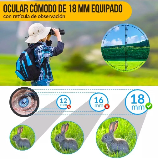 BINOCULARES TELESCOPICOS HD PROFESIONALE DE ALTA 80X80 3000M NEGRO - 4