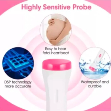 MONITOR FETAL DOPPLER PARA LATIDOS CORAZON BEBE - 3