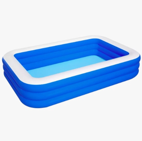 PISCINA INFLABLE RECTANGULAR + INFLADOR - 1