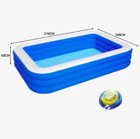 PISCINA INFLABLE RECTANGULAR + INFLADOR - 6