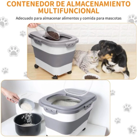 HERME TICO CONTENEDOR PARA ALIMENTOS MASCOTAS - 5