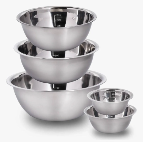 PACK 5 BOWL POCILLO ACERO INOXIDABLE - 1