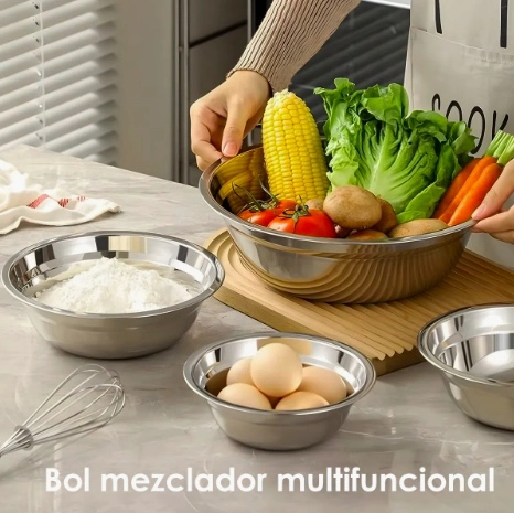 PACK 5 BOWL POCILLO ACERO INOXIDABLE - 4