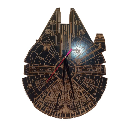 RELOJ DE PARED ARTESANAL STAR WARS - 1