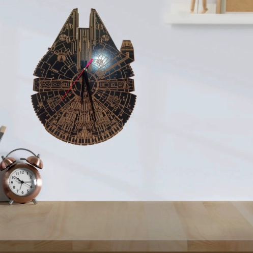 RELOJ DE PARED ARTESANAL STAR WARS - 2