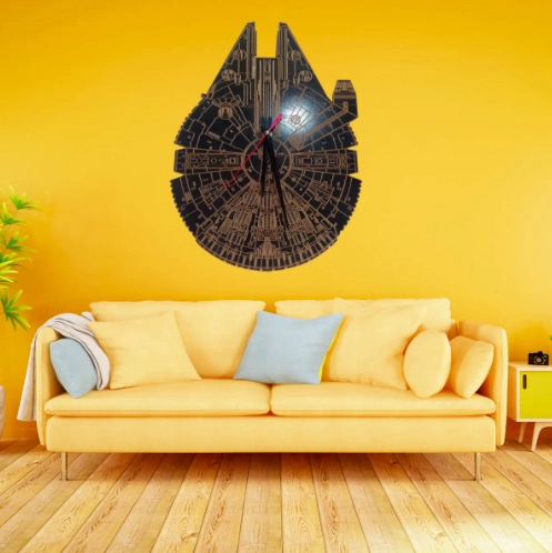RELOJ DE PARED ARTESANAL STAR WARS - 3