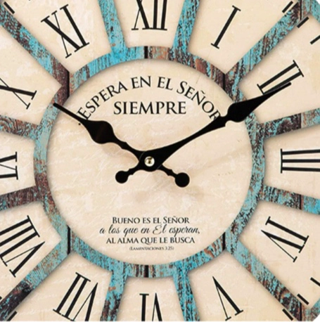 RELOJ DE PARED ANALOGO RUSTICO VINTAGE - 2