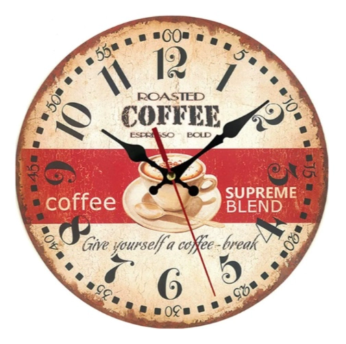 RELOJ DE PARED ANALOGO RUSTICO VINTAGE - 1