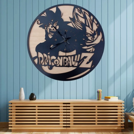 RELOJ DE PARED MADERA DRAGON BALL - 2