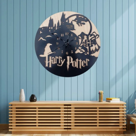 RELOJ DE PARED MADERA HARRY POTTER - 3