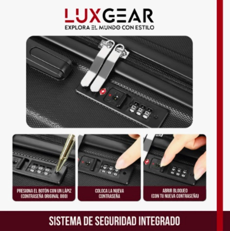 X3 MALETAS VIAJE ANTIGOLPES 10/15/23 KG SET - 6
