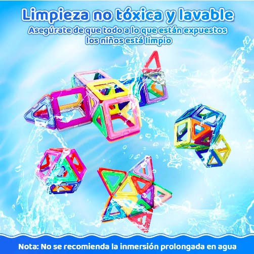SET CÒLOURFUL BLOQUES MAGNE TICOS PARA CONSTRUIR 84 PIEZAS - 3