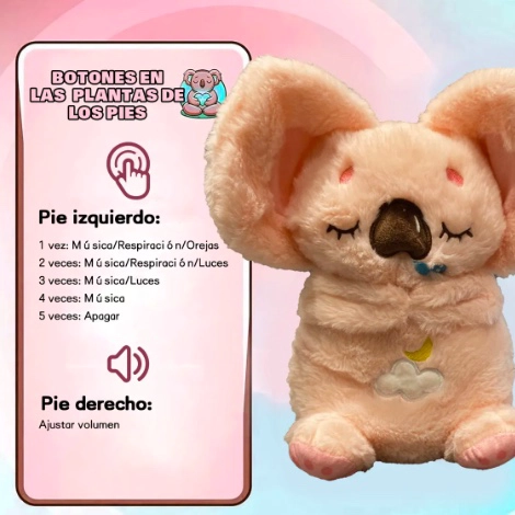 PELUCHE KOALA QUE RESPIRA MUSICA - 4
