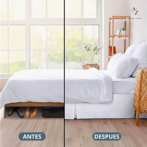 FALDON DE CAMA KING BLANCO - 4