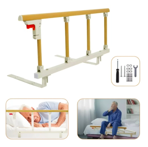 BARANDA DE CAMA LATERAL ANTICAIDA PARA CUIDADO ADULTO MAYOR - 1