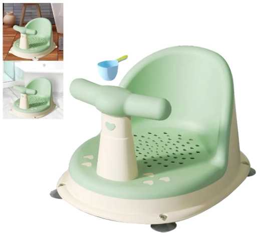 ASIENTO ANTIDESLIZANTE DE DUCHA PARA BEBES VERDE - 1