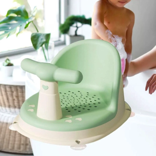ASIENTO ANTIDESLIZANTE DE DUCHA PARA BEBES VERDE - 3