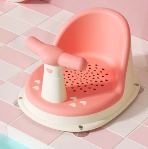 ASIENTO ANTIDESLIZANTE DE DUCHA PARA BEBES ROSADO - 2