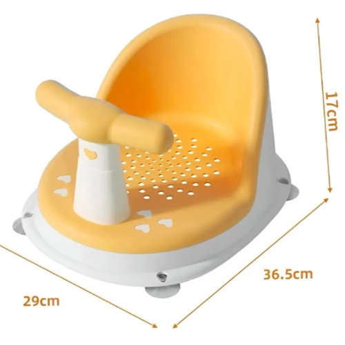 ASIENTO ANTIDESLIZANTE DE DUCHA PARA BEBES AMARILLO - 2