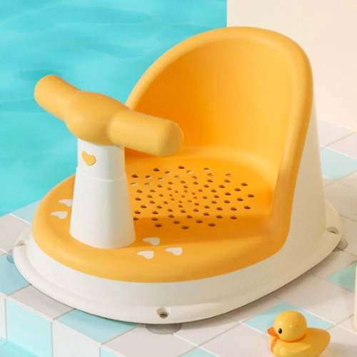 ASIENTO ANTIDESLIZANTE DE DUCHA PARA BEBES AMARILLO - 4