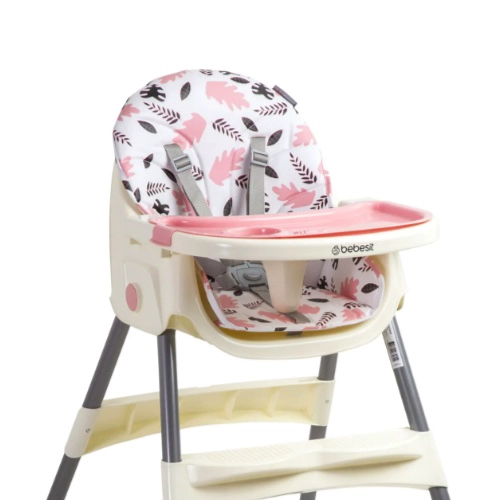 SILLA DE COMER STEPS ROSADA BEBESIT - 2