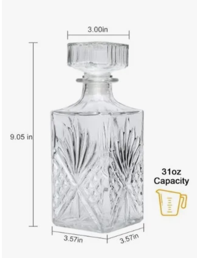 SET DECANTADOR DE WHISKY + 6 VASOS - 2