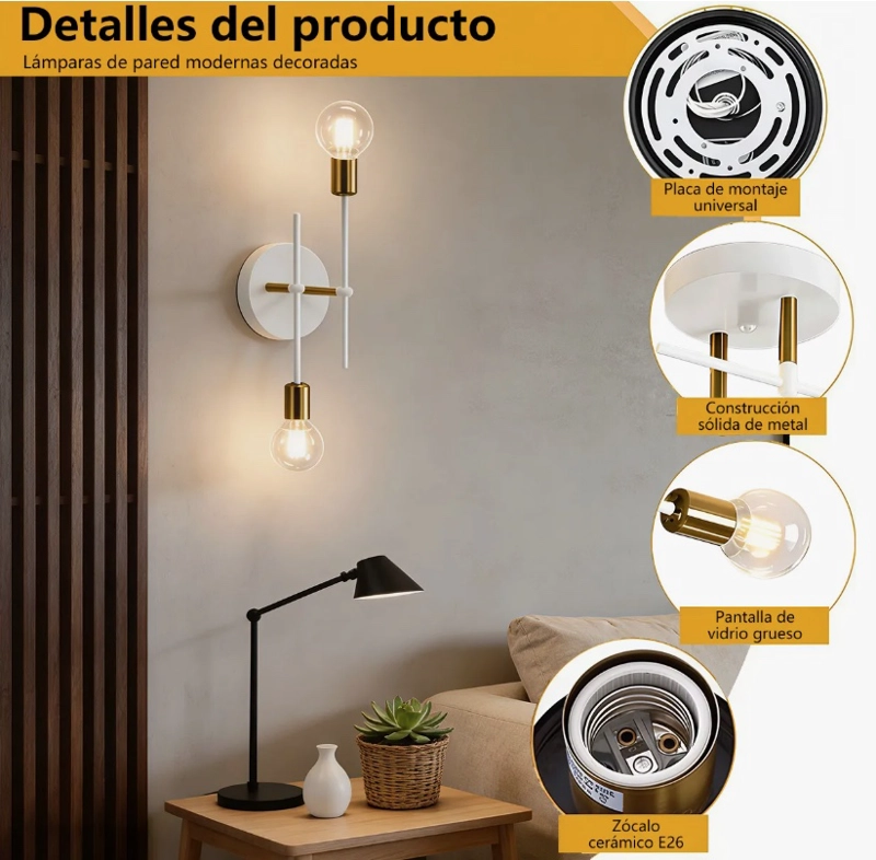 LAMPARA DE PARED APLIQUE LED - 5