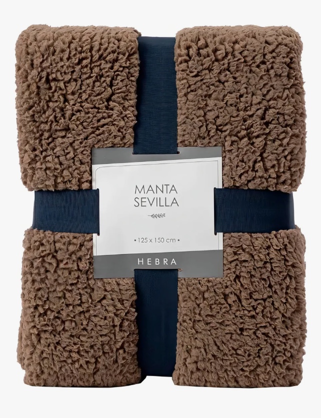 MANTA SHERPA MARRON - 1