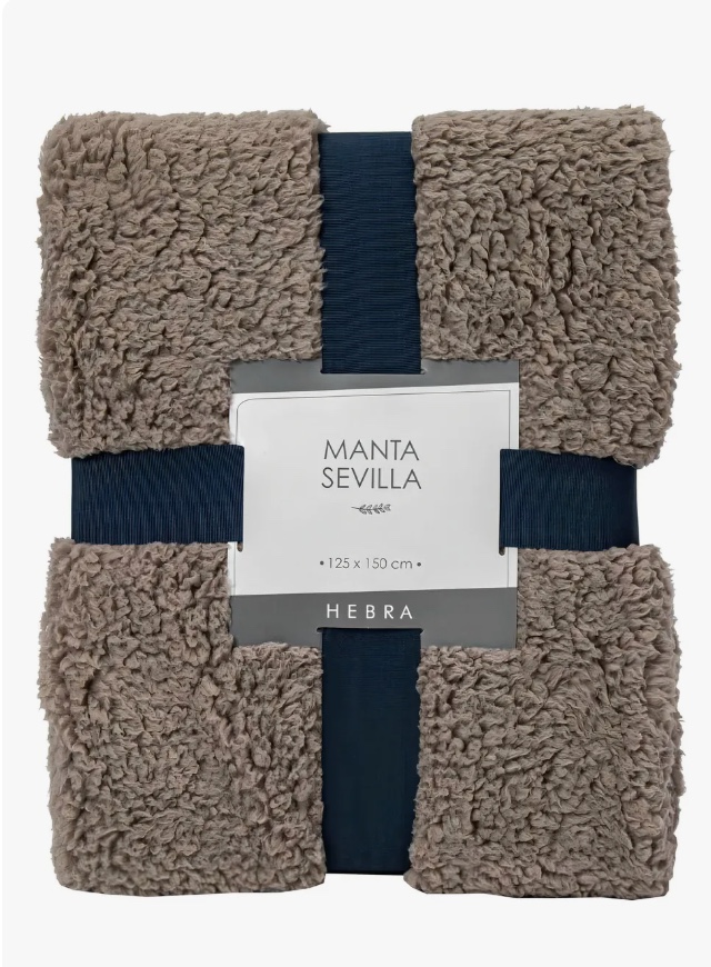 MANTA SHERPA GRIS - 1